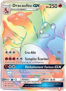 Carte Pokémon Dracaufeu GX 150 Ombres Ardentes
