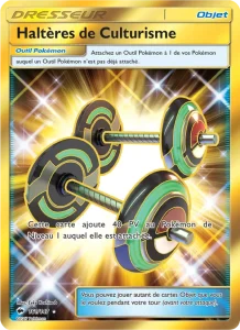 Carte Pokemon Haltères de Culturisme 161/147 Ombres Ardentes