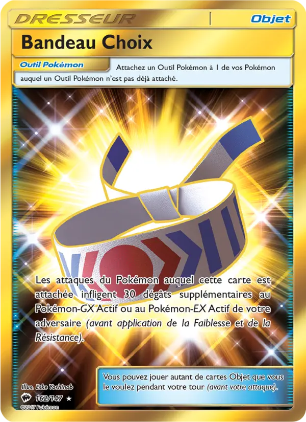 Scan HD carte Pokémon Bandeau Choix 162/147 — Ombres Ardentes