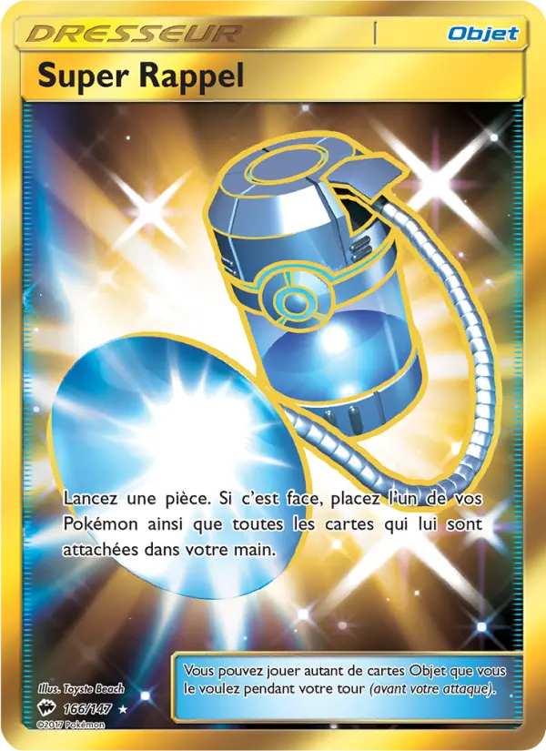 Scan HD carte Pokémon Super Rappel 166/147 — Ombres Ardentes