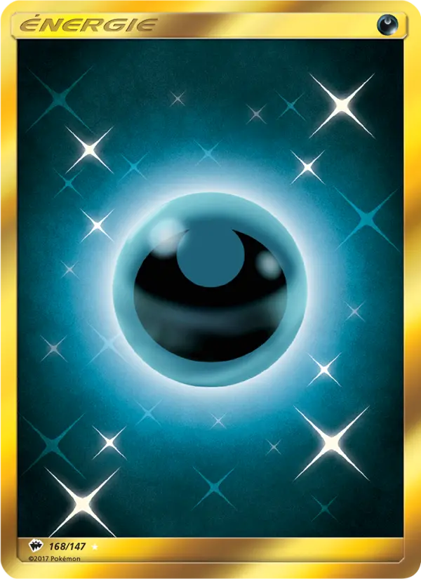 Scan HD carte Pokémon Énergie Obscurité 168/147 — Ombres Ardentes