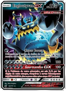 Carte Pokemon Engloutyran GX 63/111 Invasion Carmin