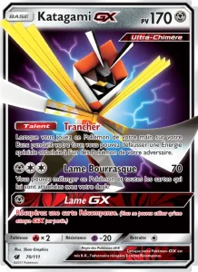 Carte Pokemon Katagami GX 70/111 Invasion Carmin