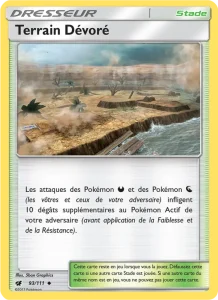 Carte Pokemon Terrain Dévoré 93/111 Invasion Carmin