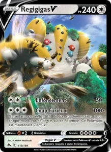 Carte Pokemon Regigigas V 113/159 Zénith Suprême