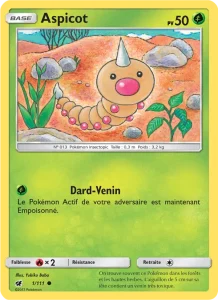 Carte Pokémon Aspicot 1/111