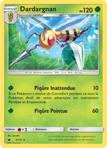 Carte Pokémon Dardargnan 3/111