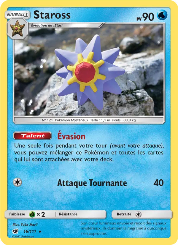 Scan HD carte Pokémon Staross 16/111 — Invasion Carmin