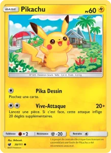 Carte Pokemon Pikachu 30/111 Invasion Carmin