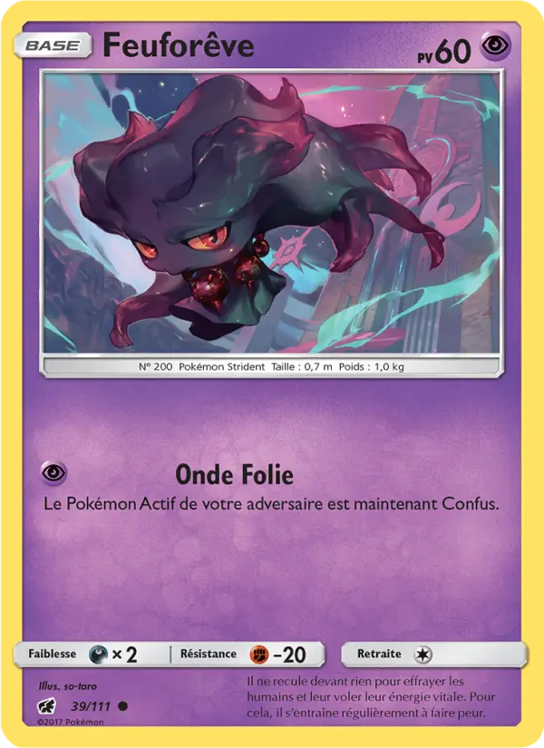 Scan HD carte Pokémon Feuforêve 39/111 — Invasion Carmin