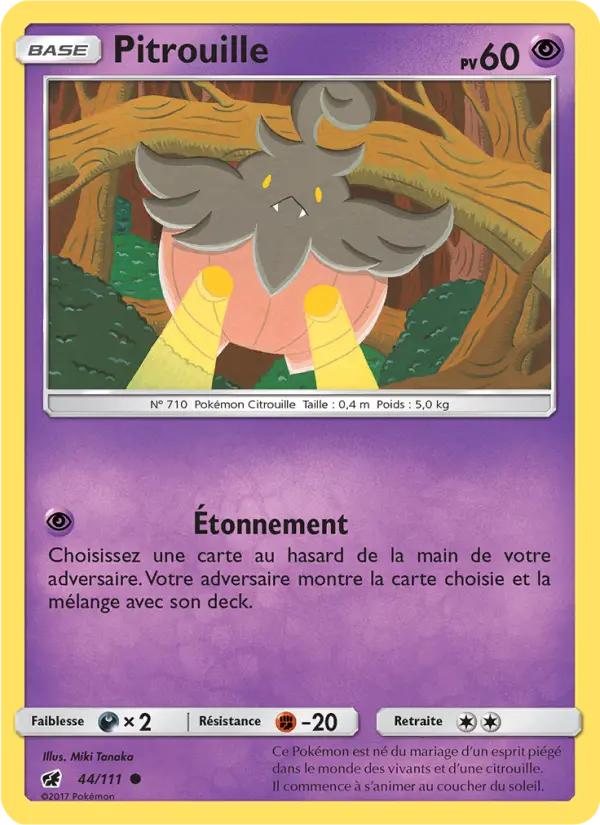 Scan HD carte Pokémon Pitrouille 44/111 — Invasion Carmin