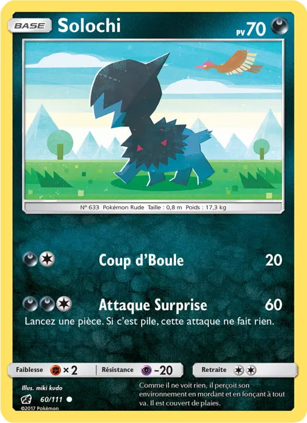 Scan HD carte Pokémon Solochi 60/111 — Invasion Carmin