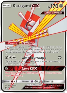 Carte Pokemon Katagami GX 106/111 Invasion Carmin