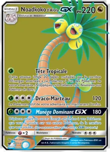 Carte Pokemon Noadkoko d’Alola GX 107/111 Invasion Carmin