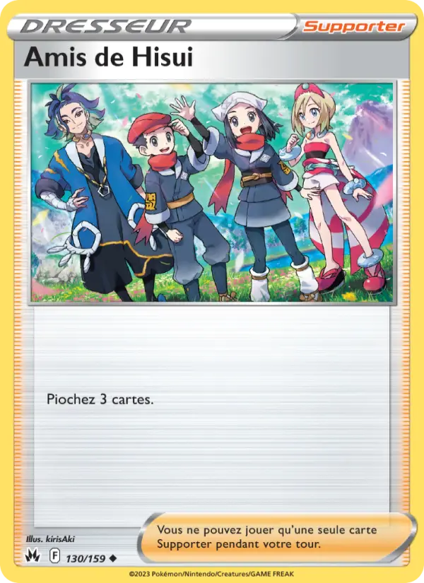 Scan HD carte Pokémon Amis de Hisui 130/159 — Zénith Suprême