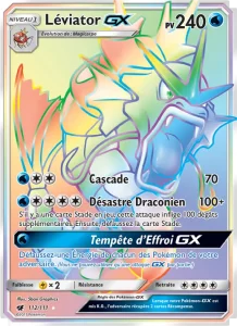Carte Pokémon Léviator GX 112 Invasion Carmin