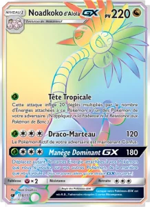 Carte Pokemon Noadkoko d’Alola GX 118/111 Invasion Carmin