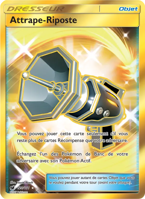 Scan HD carte Pokémon Attrape-Riposte 120/111 — Invasion Carmin