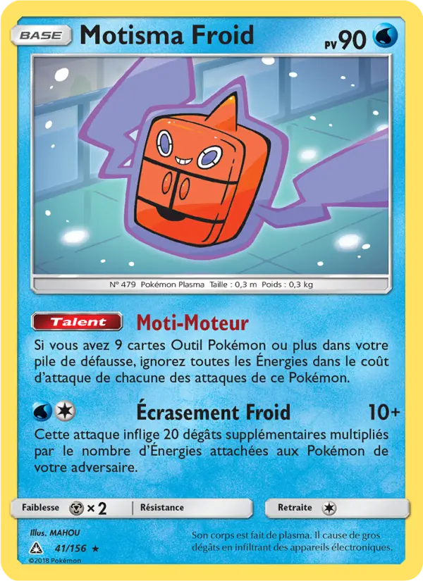 Scan HD carte Pokémon Motisma Froid 41/156 — Ultra-Prisme