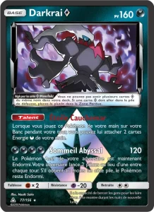 Carte Pokemon Darkrai ◇ 77/156 Ultra-Prisme