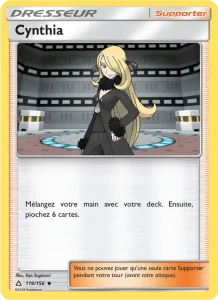 Carte Pokemon Cynthia 119/156 Ultra-Prisme