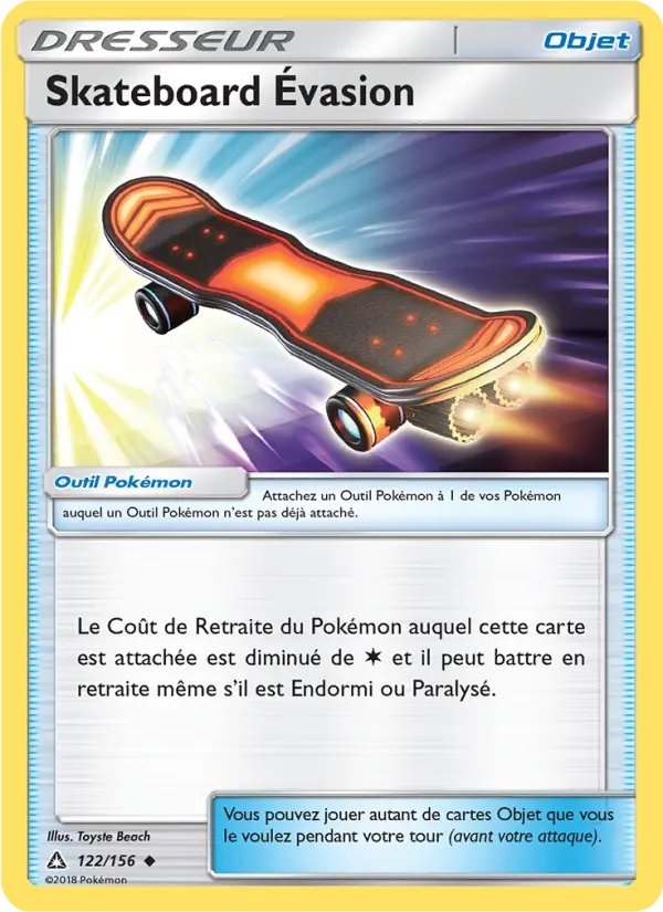 Scan HD carte Pokémon Skateboard Évasion 122/156 — Ultra-Prisme