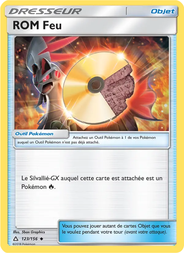 Scan HD carte Pokémon ROM Feu 123/156 — Ultra-Prisme