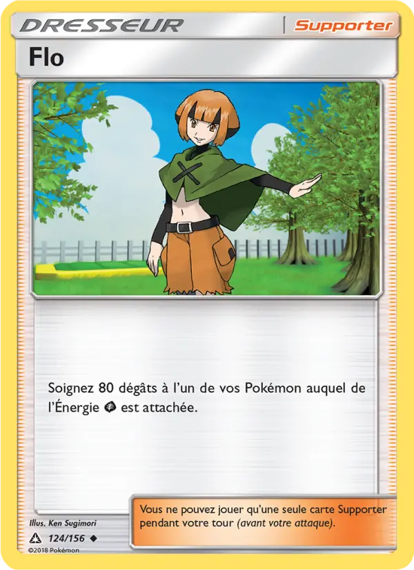 Scan HD carte Pokémon Flo 124/156 — Ultra-Prisme