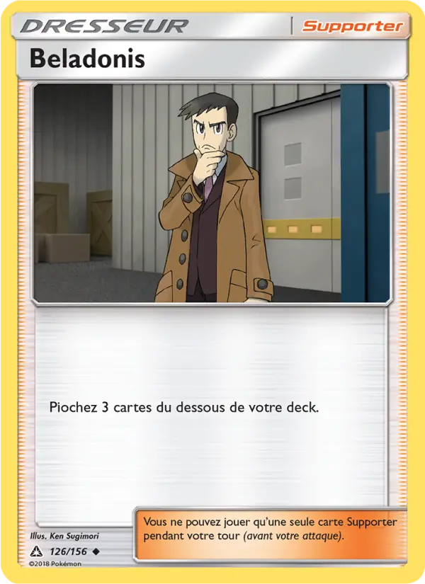 Scan HD carte Pokémon Beladonis 126/156 — Ultra-Prisme