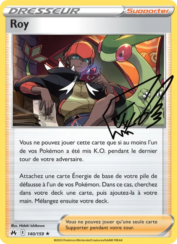 Scan HD carte Pokémon Roy 140/159 — Zénith Suprême