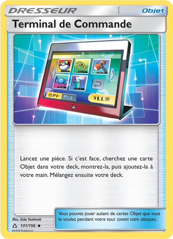 Scan HD carte Pokémon Terminal de Commande 131/156 — Ultra-Prisme