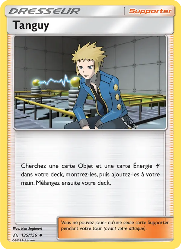 Scan HD carte Pokémon Tanguy 135/156 — Ultra-Prisme