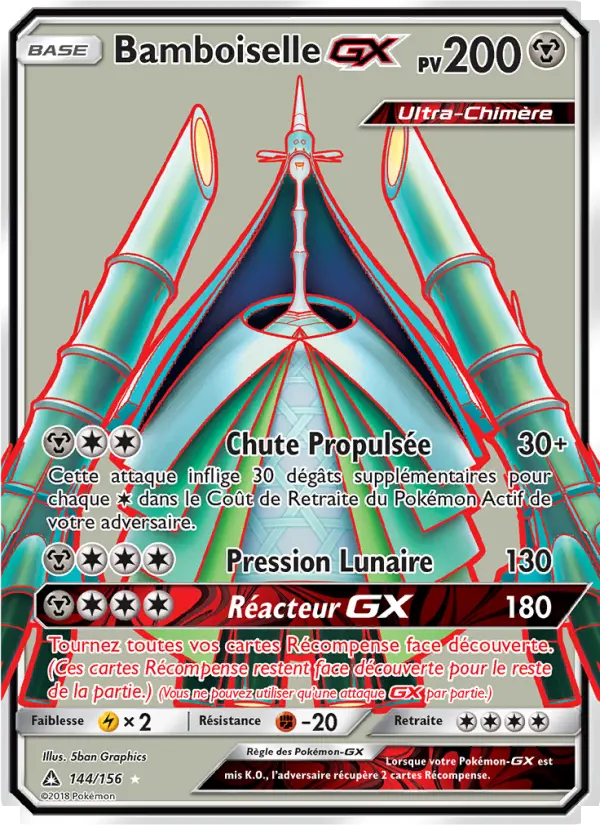 Scan HD carte Pokémon Bamboiselle GX 144/156 — Ultra-Prisme