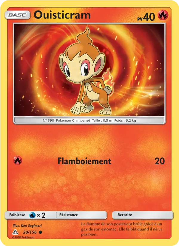 Scan HD carte Pokémon Ouisticram 20/156 — Ultra-Prisme