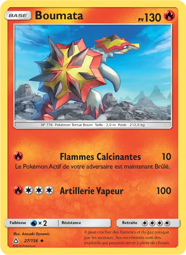 Scan HD carte Pokémon Boumata 27/156 — Ultra-Prisme