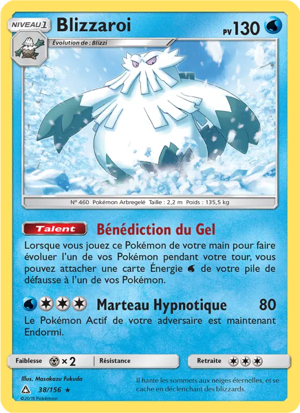 Scan HD carte Pokémon Blizzaroi 38/156 — Ultra-Prisme