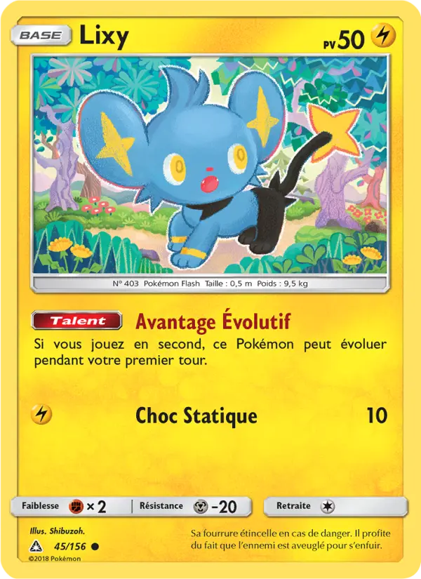Scan HD carte Pokémon Lixy 45/156 — Ultra-Prisme