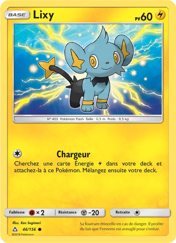 Scan HD carte Pokémon Lixy 46/156 — Ultra-Prisme