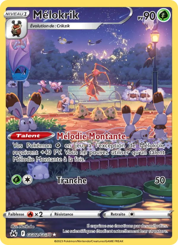 Scan HD carte Pokémon Mélokrik GG02/159 — Zénith Suprême