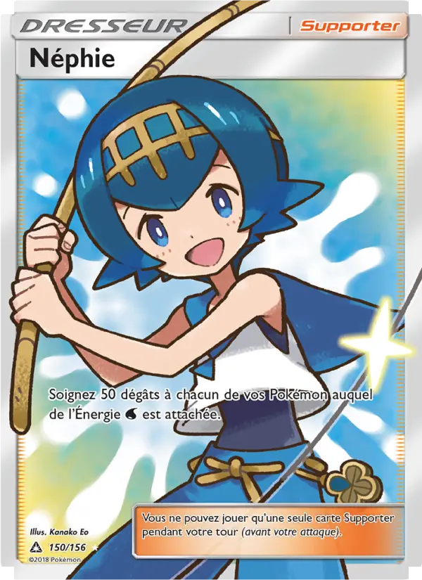 Scan HD carte Pokémon Néphie 150/156 — Ultra-Prisme