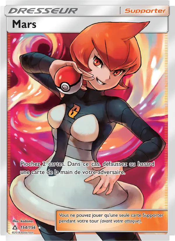 Scan HD carte Pokémon Mars 154/156 — Ultra-Prisme