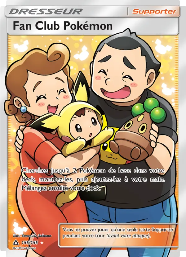Scan HD carte Pokémon Fan Club Pokémon 155/156 — Ultra-Prisme