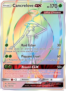 Carte Pokemon Cancrelove GX 158/156 Ultra-Prisme