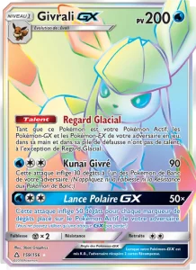 Carte Pokemon Givrali GX 159/156 Ultra-Prisme