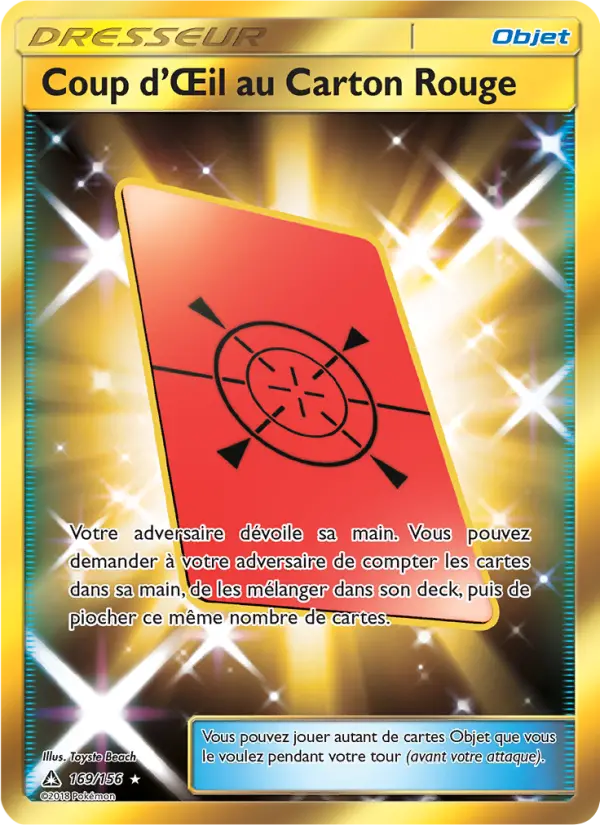 Scan HD carte Pokémon Coup d’Œil au Carton Rouge 169/156 — Ultra-Prisme