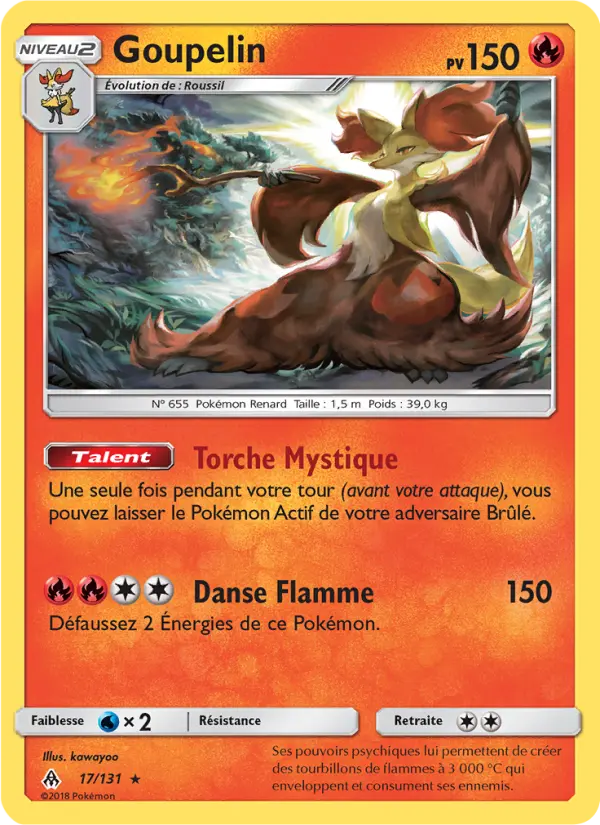 Scan HD carte Pokémon Goupelin 17/131 — Lumière Interdite