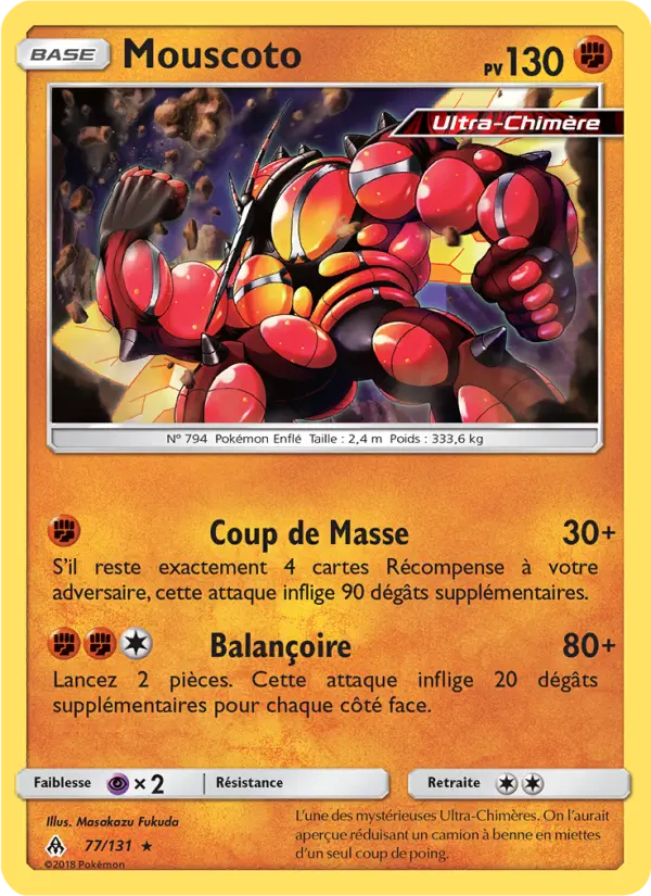 Scan HD carte Pokémon Mouscoto 77/131 — Lumière Interdite