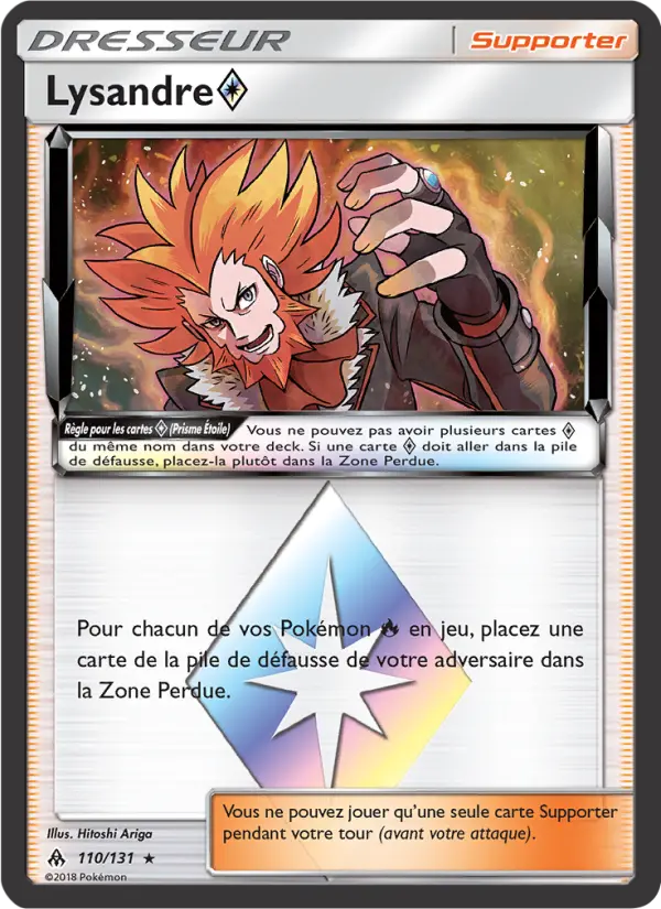 Scan HD carte Pokémon Lysandre ◇ 110/131 — Lumière Interdite