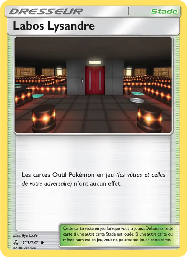 Scan HD carte Pokémon Labos Lysandre 111/131 — Lumière Interdite