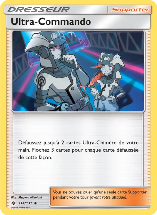 Scan HD carte Pokémon Ultra-Commando 114/131 — Lumière Interdite